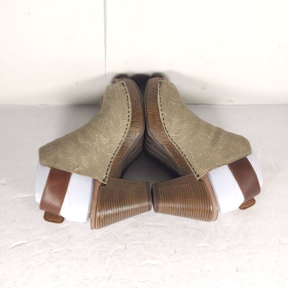 Dansko Women's Reggie US6-6,5 EU37 Taupe Tooled Leather Caged Slingback Sandals - Picture 11 of 16